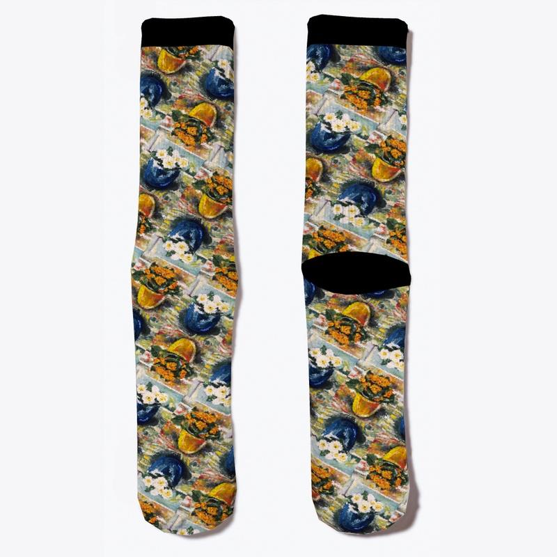 Acrylic Floral Leggings