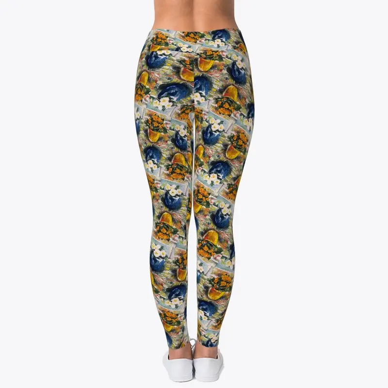 Acrylic Floral Leggings